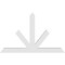 Ekena Millwork Saratoga Architectural Grade PVC Gable Bracket, 84"W x 52 1/2"H x 4"D x 6"F, 15/12 Pitch GBP084X53X0406SAR00 - alternate 5